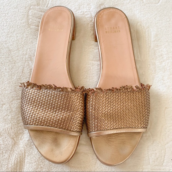 Stuart Weitzman Shoes - ☀️Stuart Weitzman Genuine Leather Rose Gold Slipon